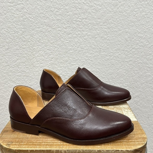 Nisolo Emma d’Orsay Oxford Leather Wine Size 7 - Picture 3 of 9